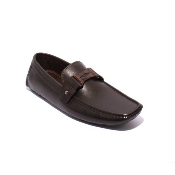 ROBERTO SERPENTINI 1001a Brown Leather Driver Moccasins...